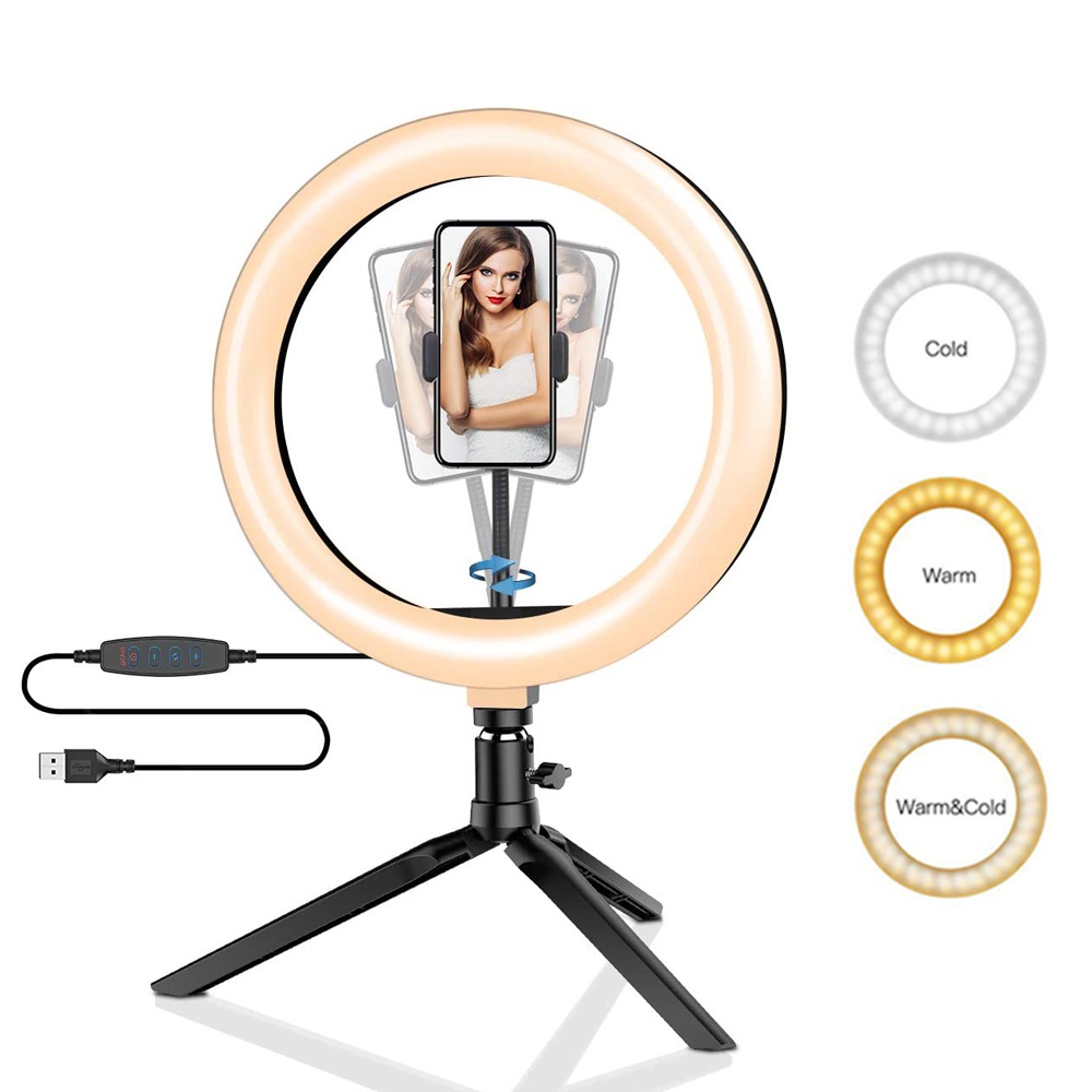 Photography Lighting Description - 26cm 10 polegada led anel selfie