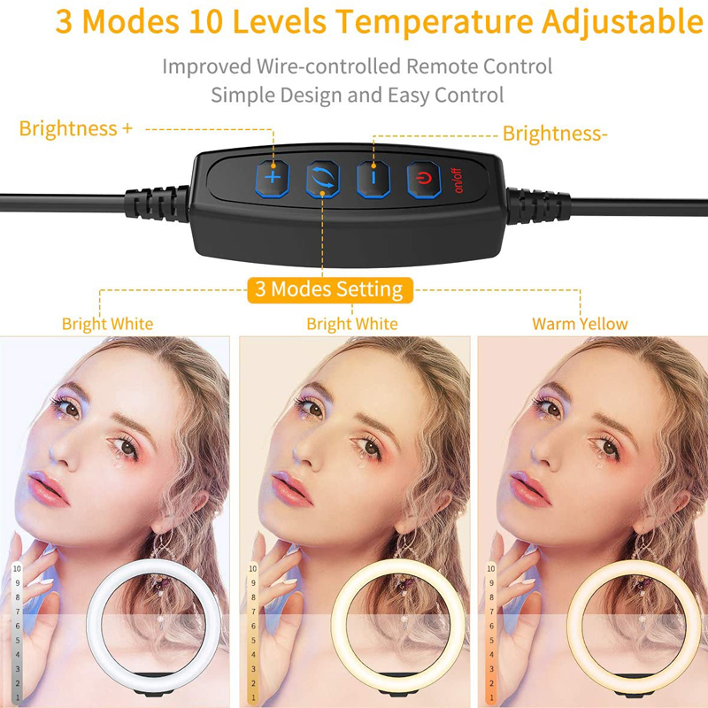 Luz de Anel LED para Selfie 16 - Photography Lighting Description avaliação e preço