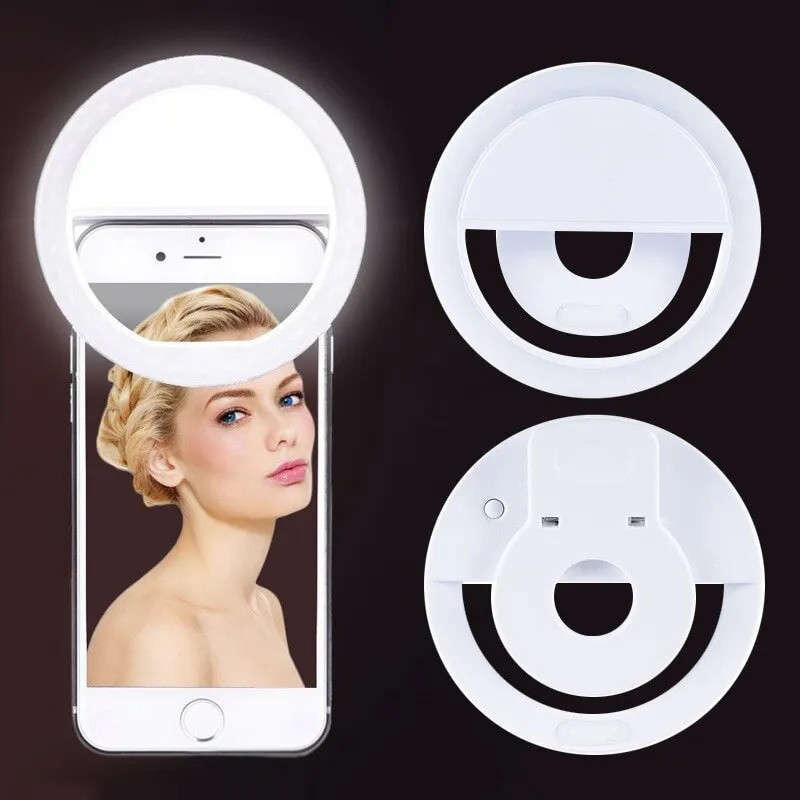 USB recarregável LED Selfie Ri - Photography Lighting Description avaliação e preço