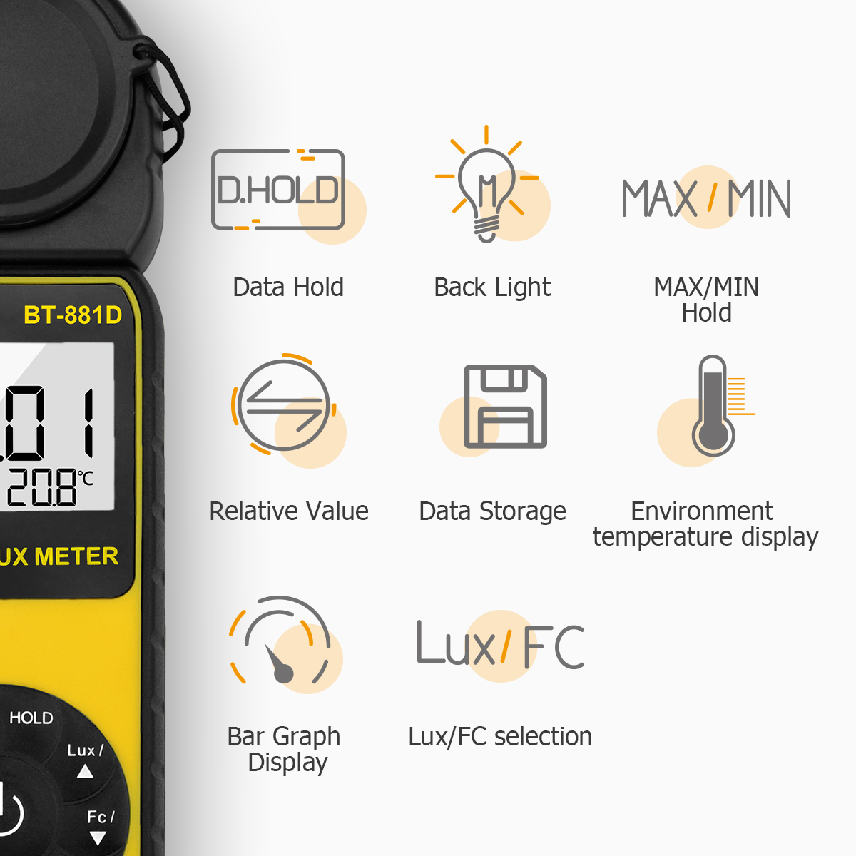 Medidor de lux digital portáti - Photography Lighting Handheld avaliação e preço