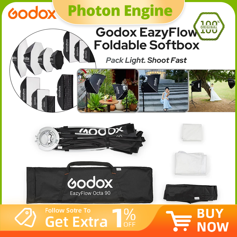 Godox Série EazyFlow Softbox D - Photography Lighting Handheld avaliação e preço