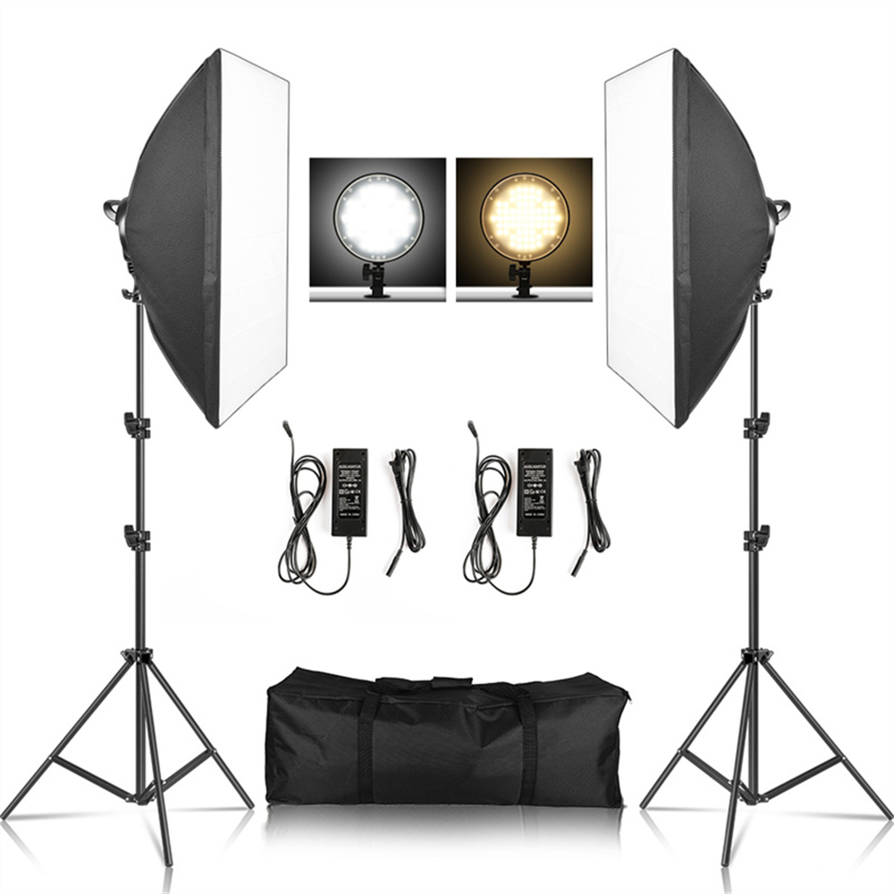 Softbox luz fotografia kit fot - Photography Lighting Meter avaliação e preço
